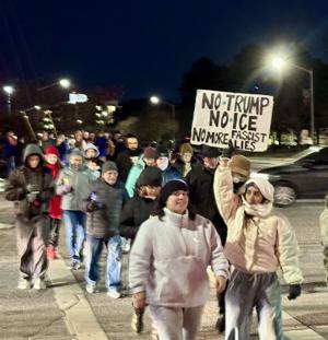 Greenville protest draws 250 to decry Trump, ICE, memorialize Alex Pretti