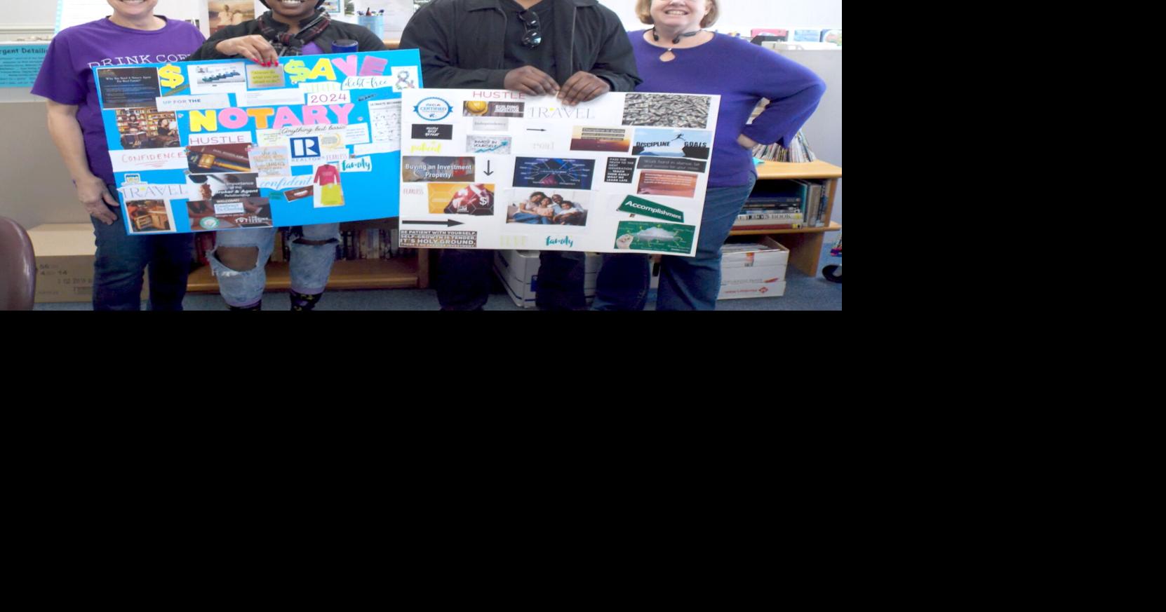 Library helps visitors pursue goals with vision board workshop ...