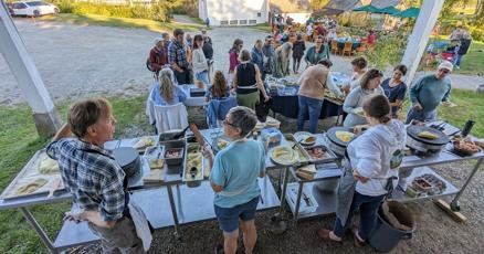 Scott Farm and Putney Foodshelf partner for Crêpe Night