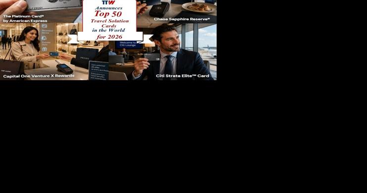 TTW Announces the Top 50 Travel Solution Cards in the World for 2026