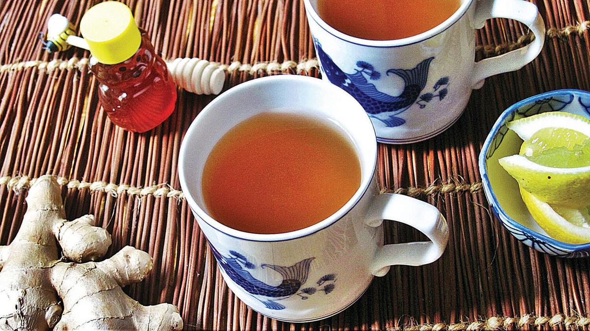Ginger tea is a soothing coldandcough drink Food