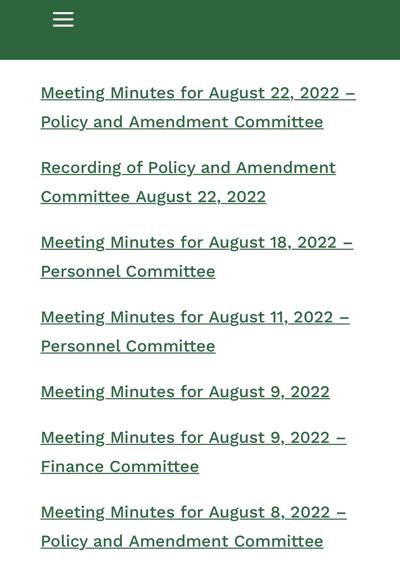 Meeting minutes