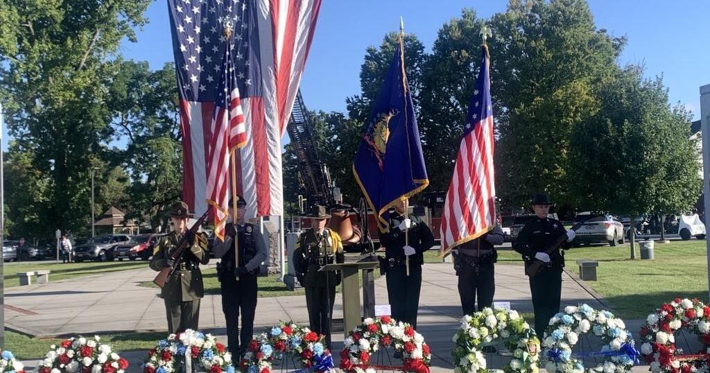 Several hundred turn out for 9/11 25th anniversary commemoration at Vets' Home