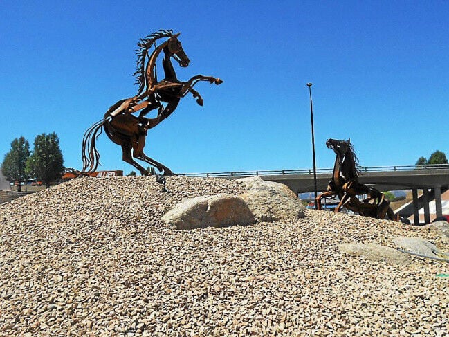 Putney's Fichter horse sculptures headed west