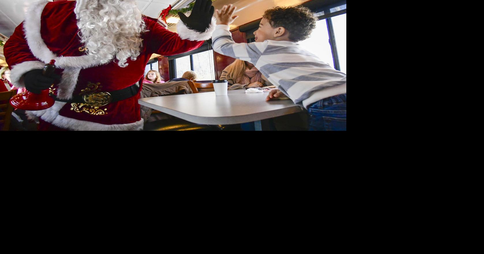 A magical train ride with Santa