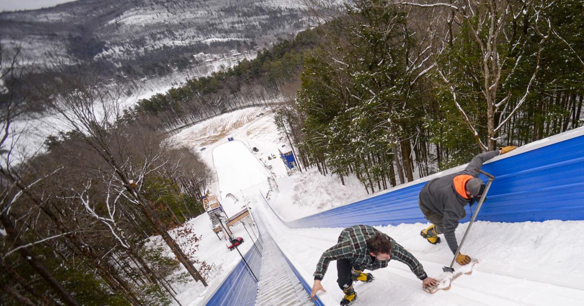 Inrun Ramp Preparing the inrun | Local News | reformer.com