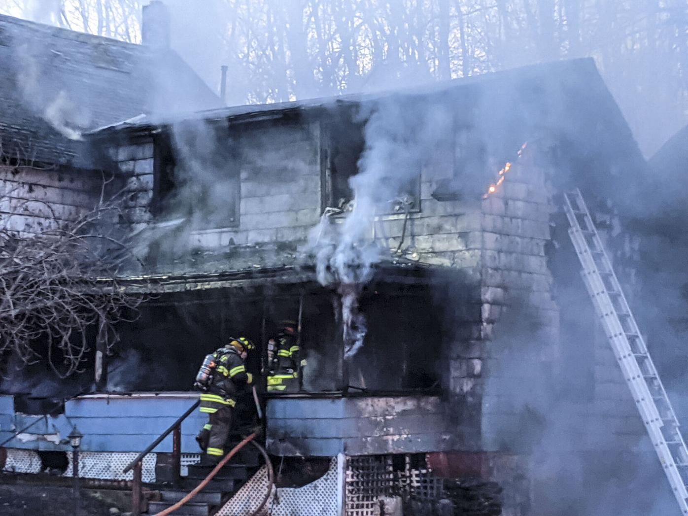 PHOTOS 3alarm fire destroys Hinsdale home Local News