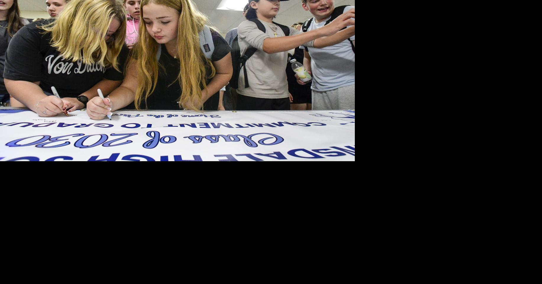 A new era: Winchester ninth graders start first day of school in Hinsdale