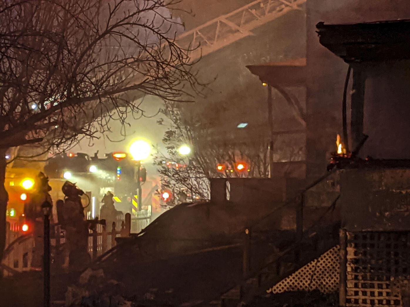 PHOTOS 3alarm fire destroys Hinsdale home Local News