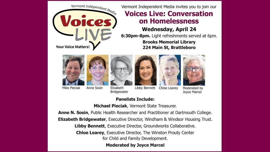 VIDEO: Watch Vermont Independent Media presents Voices Live: Conversation on Homelessness, April 24, 6:30 p.m.