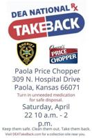Unwanted prescription medications to be collected at April 22 event