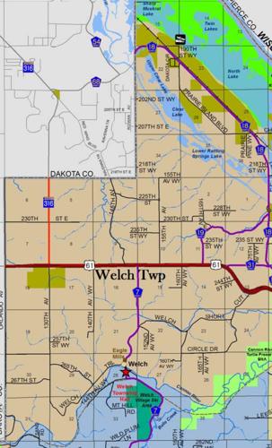 Welch Township map