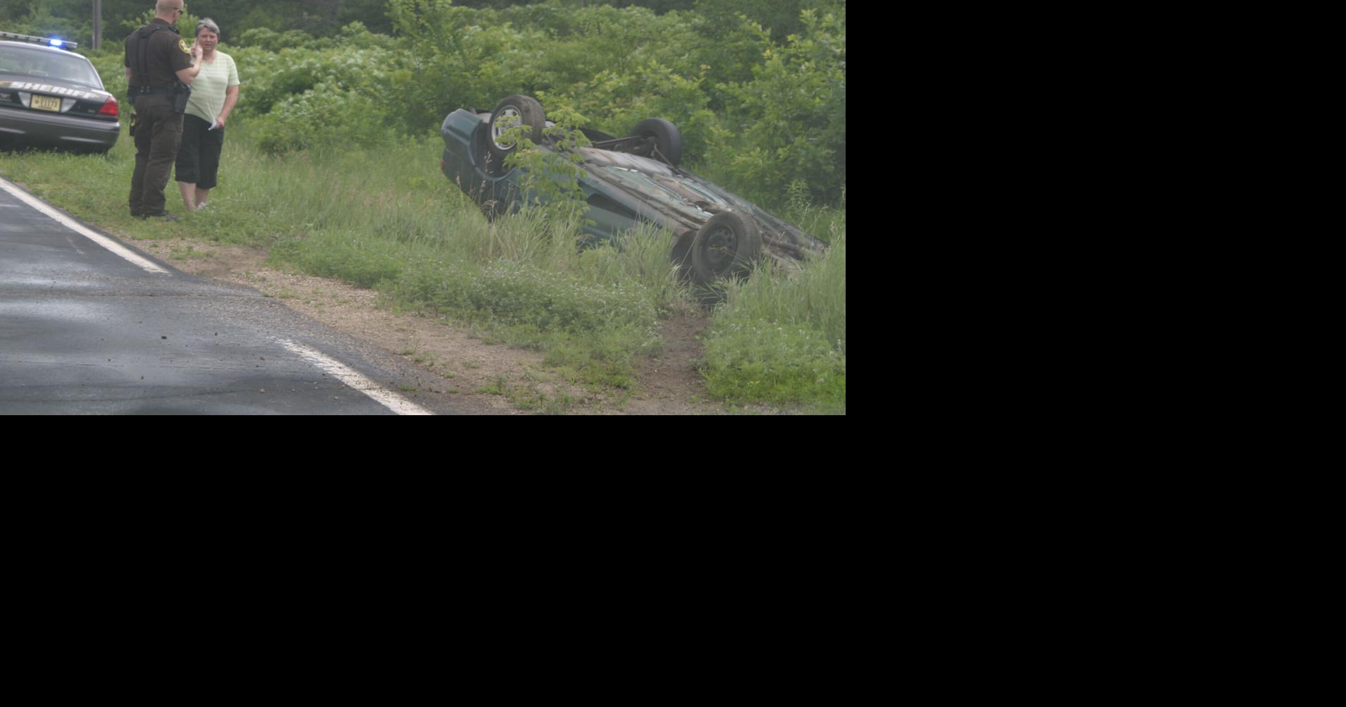 Woman escapes injury after car collides with garbage truck | Local News ...