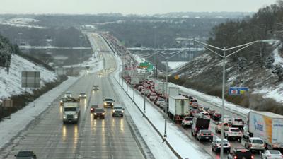 Traffic on I-94 near Hudson, Wisconsin. File photo