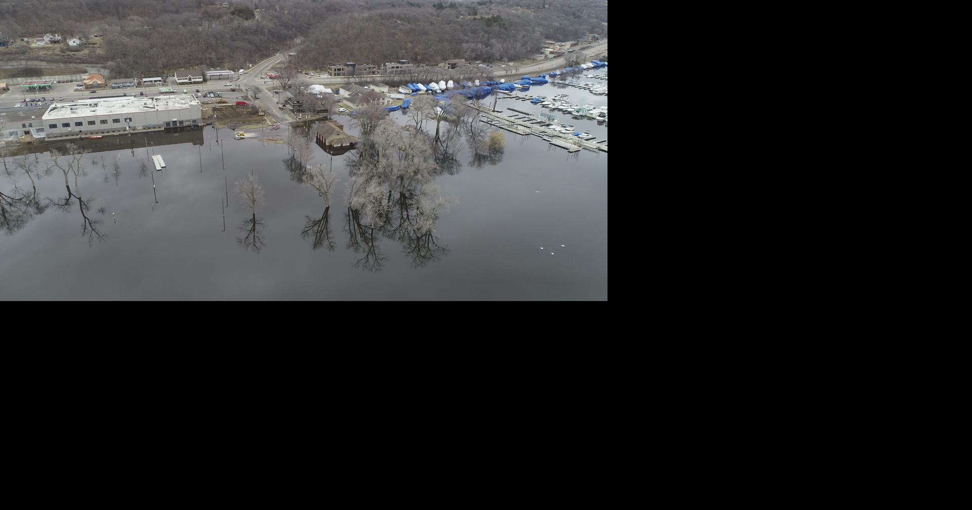 Before/After Video shows extent of St. Croix River flooding at Hudson