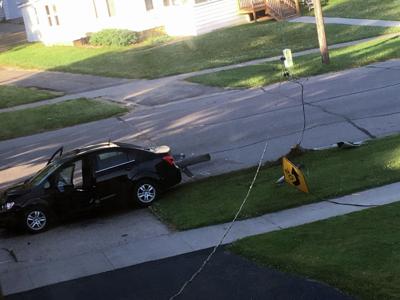 Car knocks down Seventh Street electrical pole | Local News ...