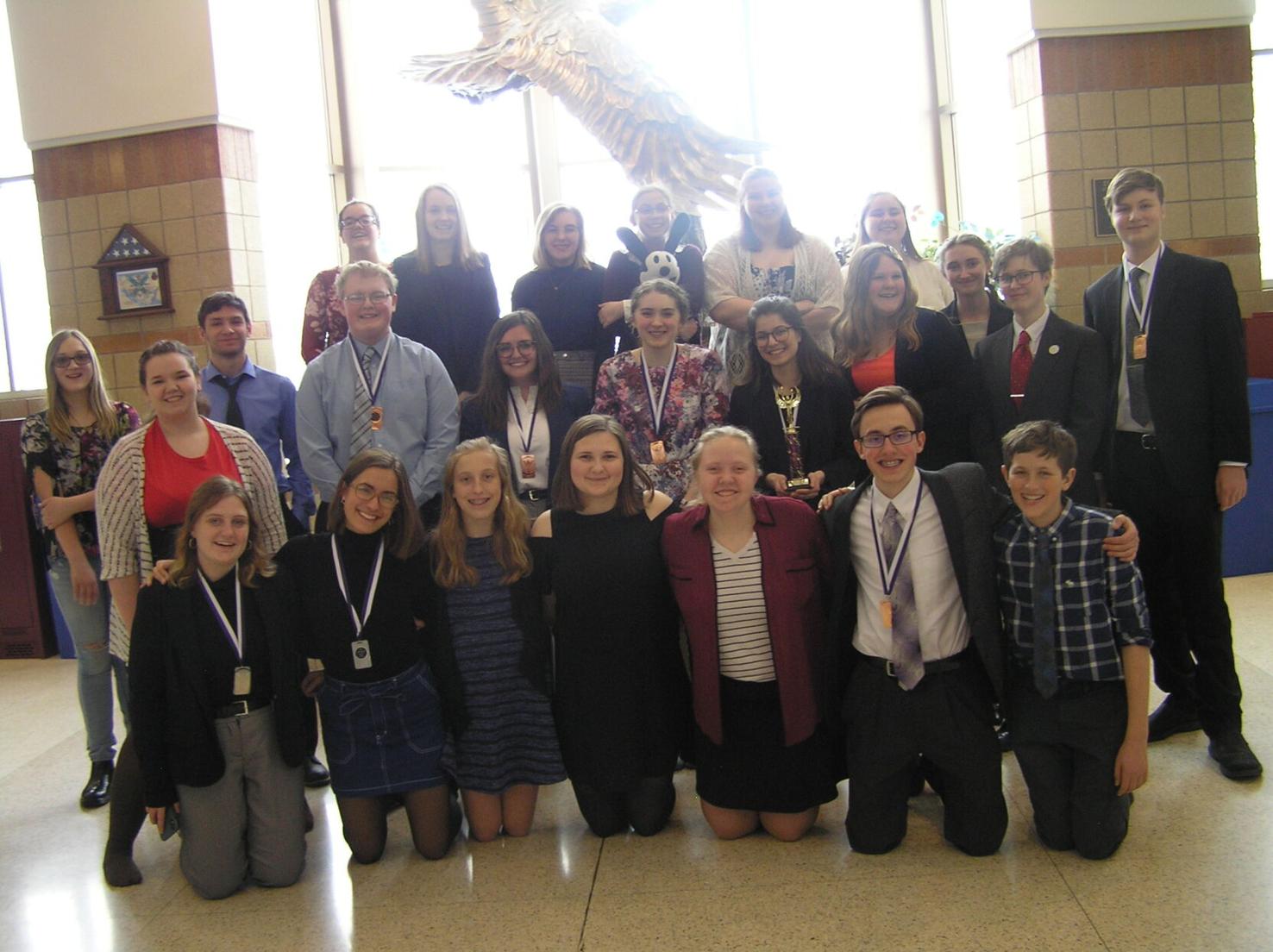 Photo: Speech teams brave the weather to compete in Red Wing Schools