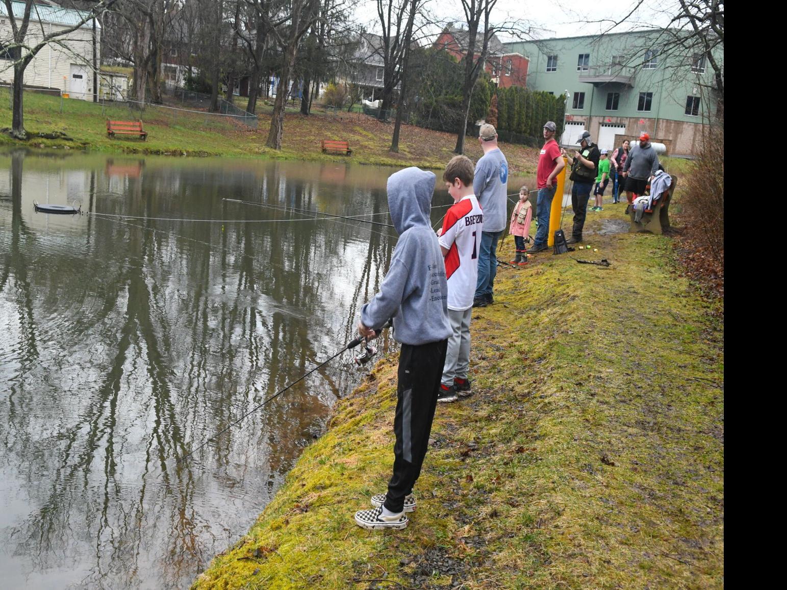 Anglers cast their lines at Fishers Dam in Orwigsburg on the opening day of  Trout Season, News