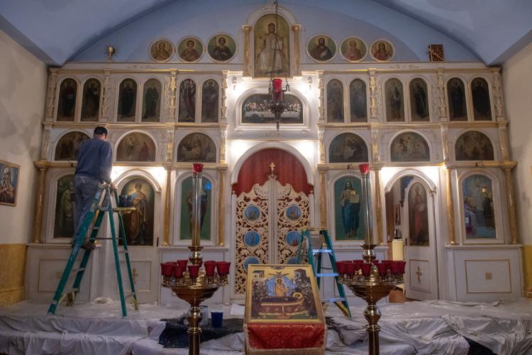 Painting at St Mary's Orthodox Church