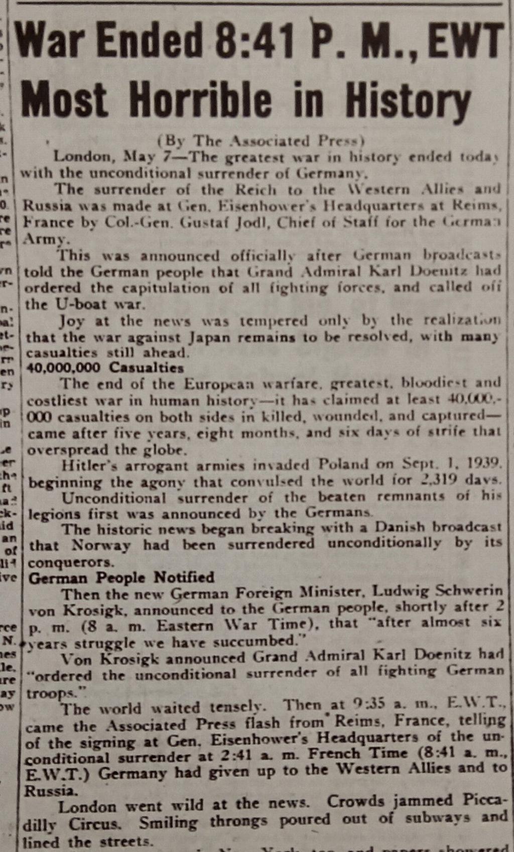 1941 Daily News (New York) British army quit Greece Stock Photo
