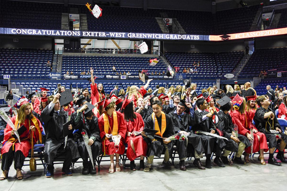 ExeterWest Greenwich High School graduates class of 102 students