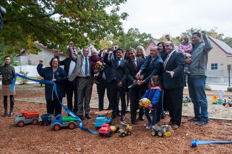 Kent County YMCA, ster Bank cut the ribbon on newly donated sandbox Coventry Courier