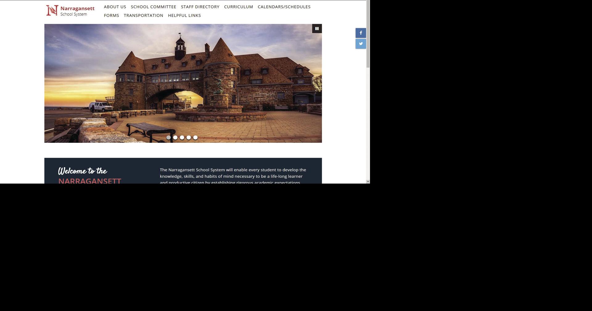 Pier school district launches new websites | Narragansett Times ...