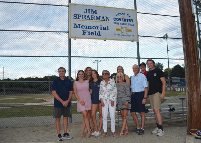 Ceremony held to dedicate Coventry's Babe Ruth Field to Jim Spearman