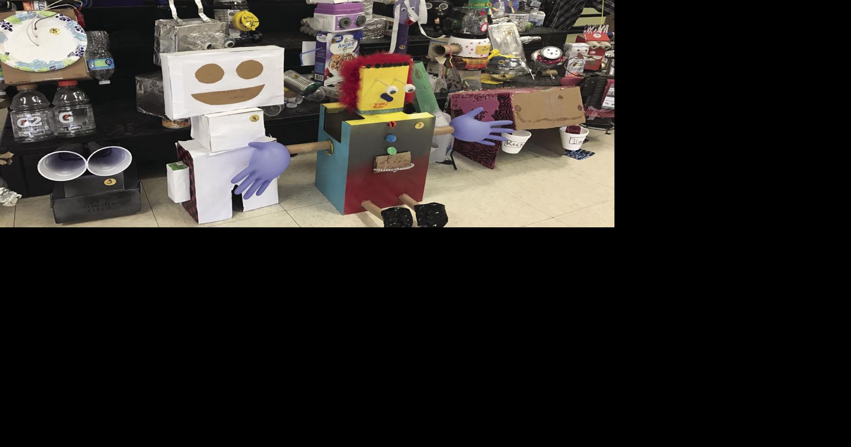 Western Coventry students construct machines from recyclables for Earth