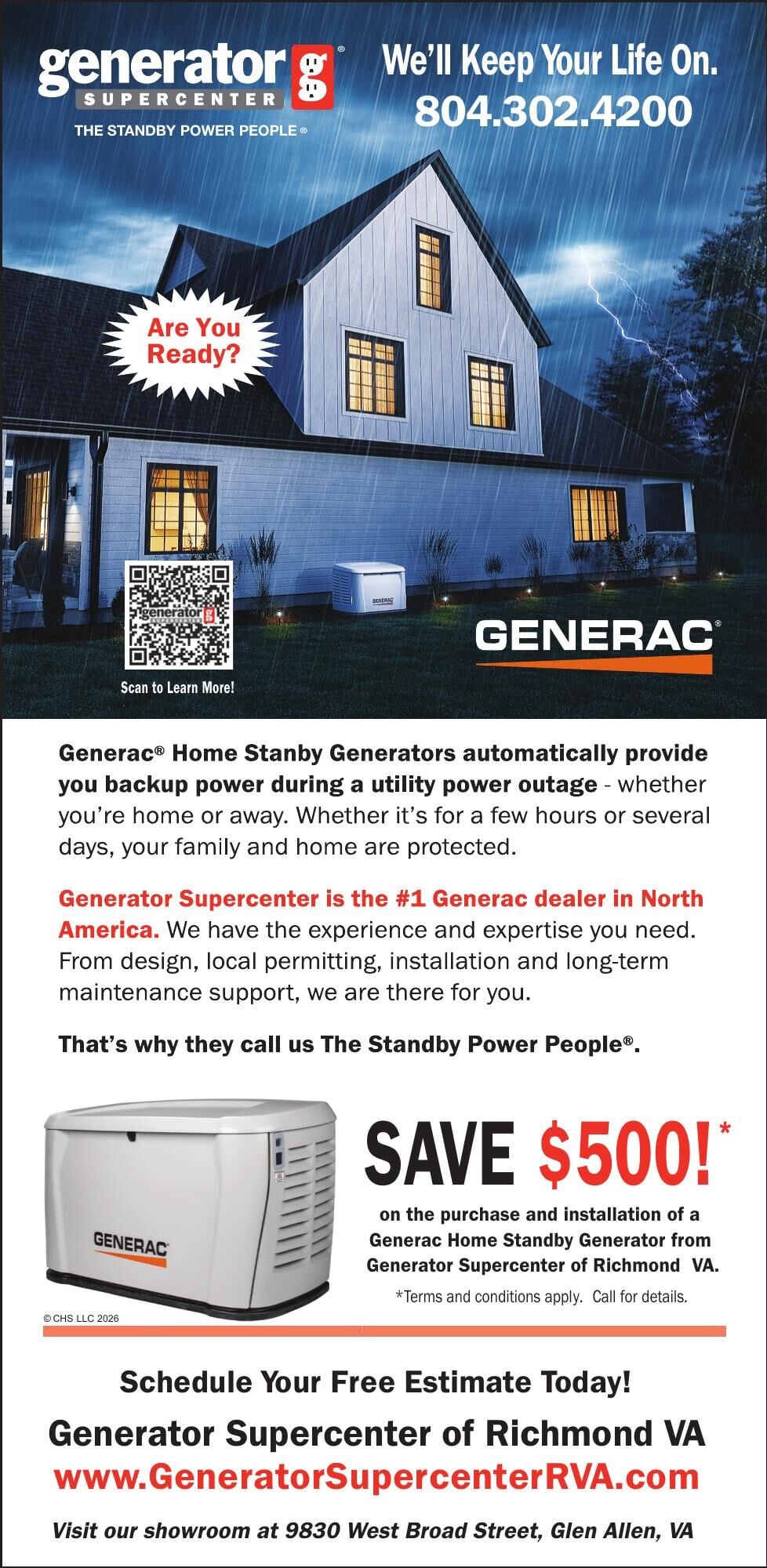 GENERATOR SUPERCENTER VA - RICHMOND