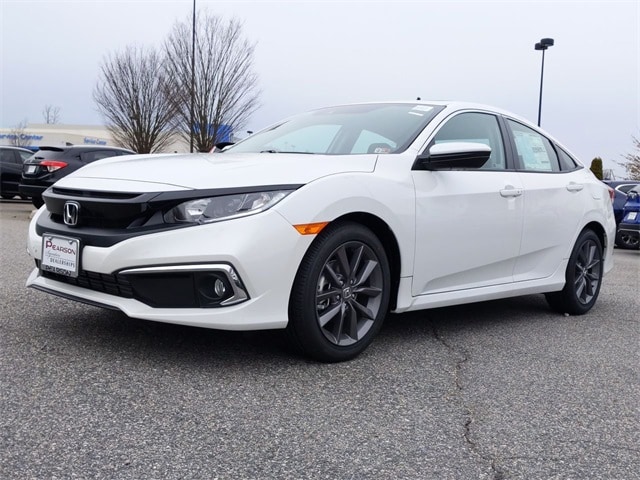 2020 Platinum White Honda Civic Sedan