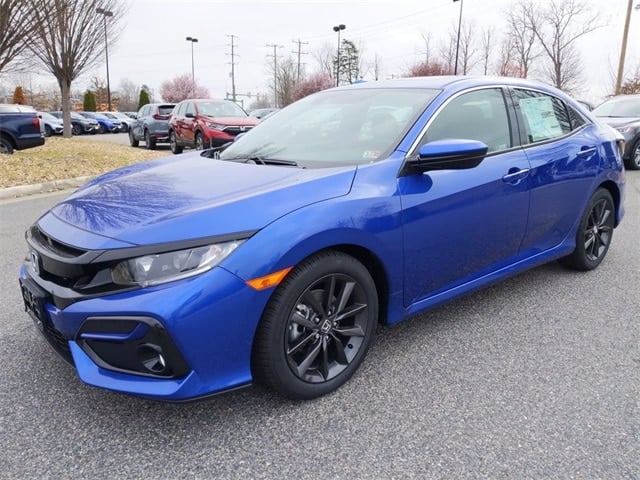 2020 Aegean Blue Honda Civic Hatchback