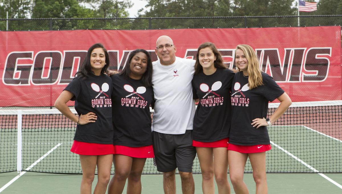 Godwin's Mark Seidenberg, a basketball coach turned tennis coach, wins match No. 400 Girls