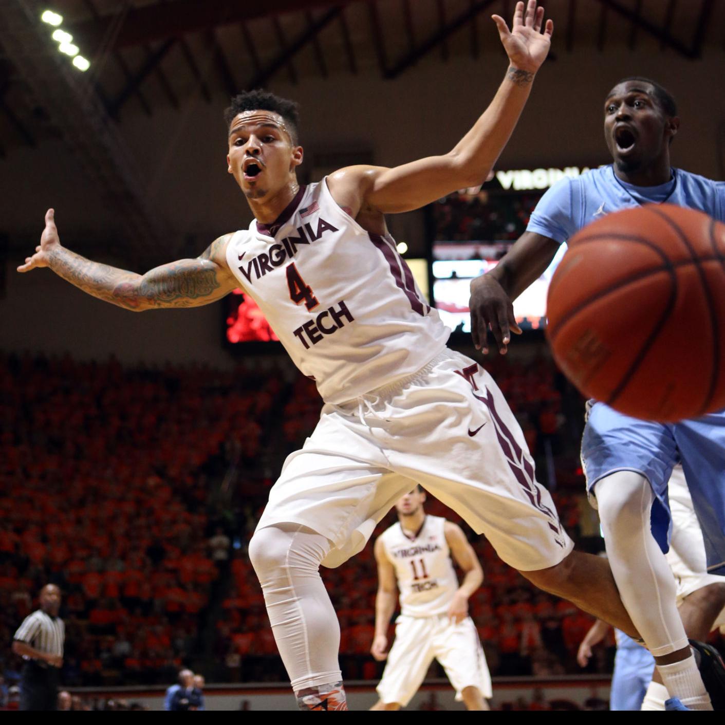 No 2 Unc Holds Off Virginia Tech 75 70 Virginia Tech