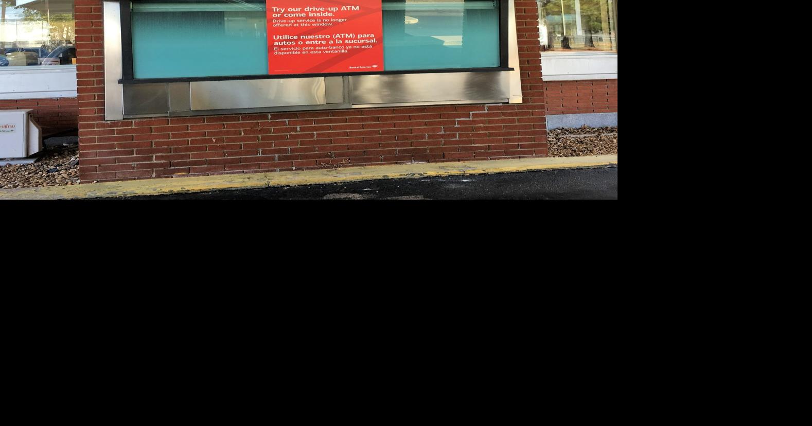 Rethinking the drivethru teller window Bank of America has closed all