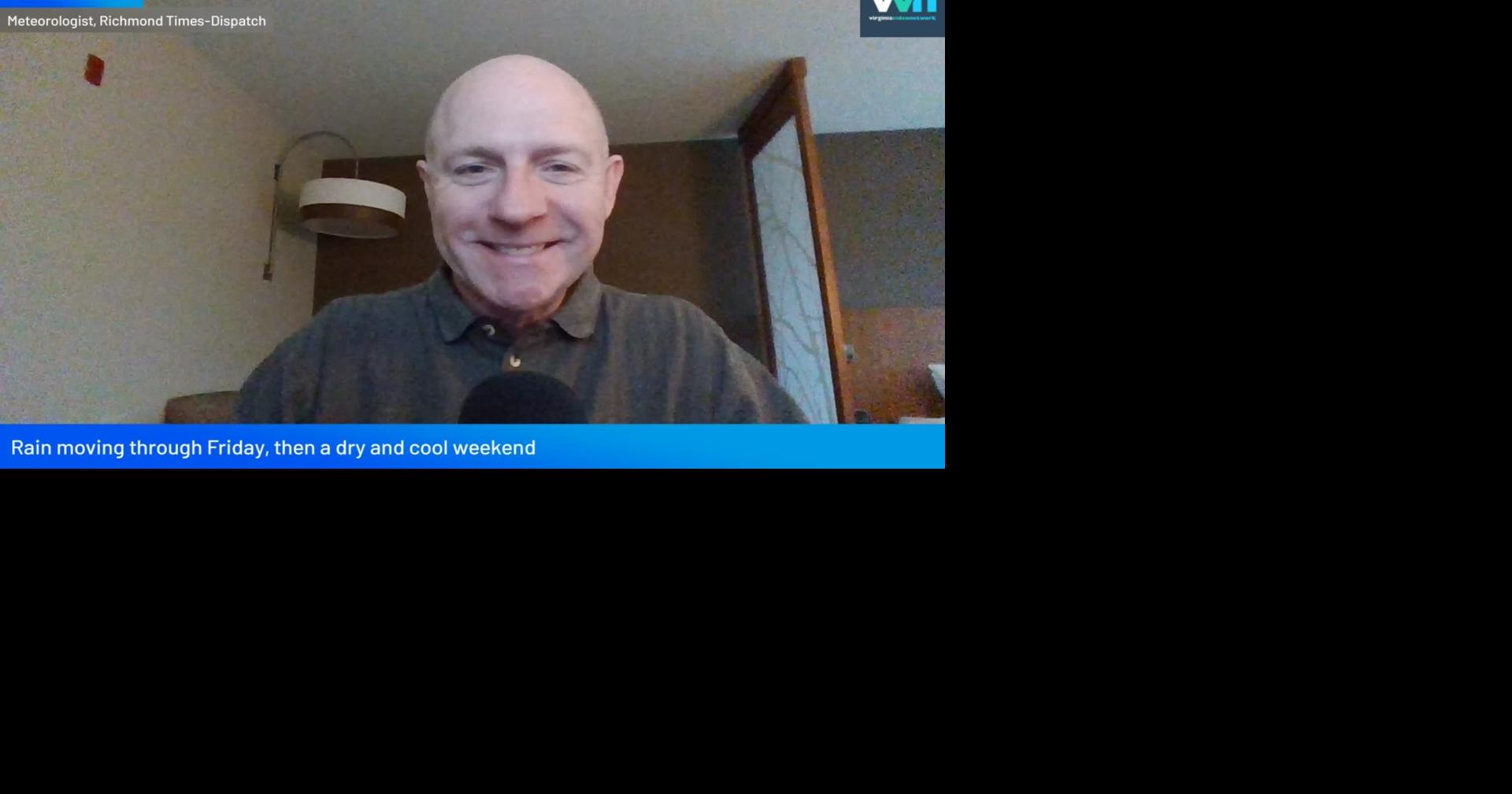 When does rain move through today Friday morning Richmond weather video