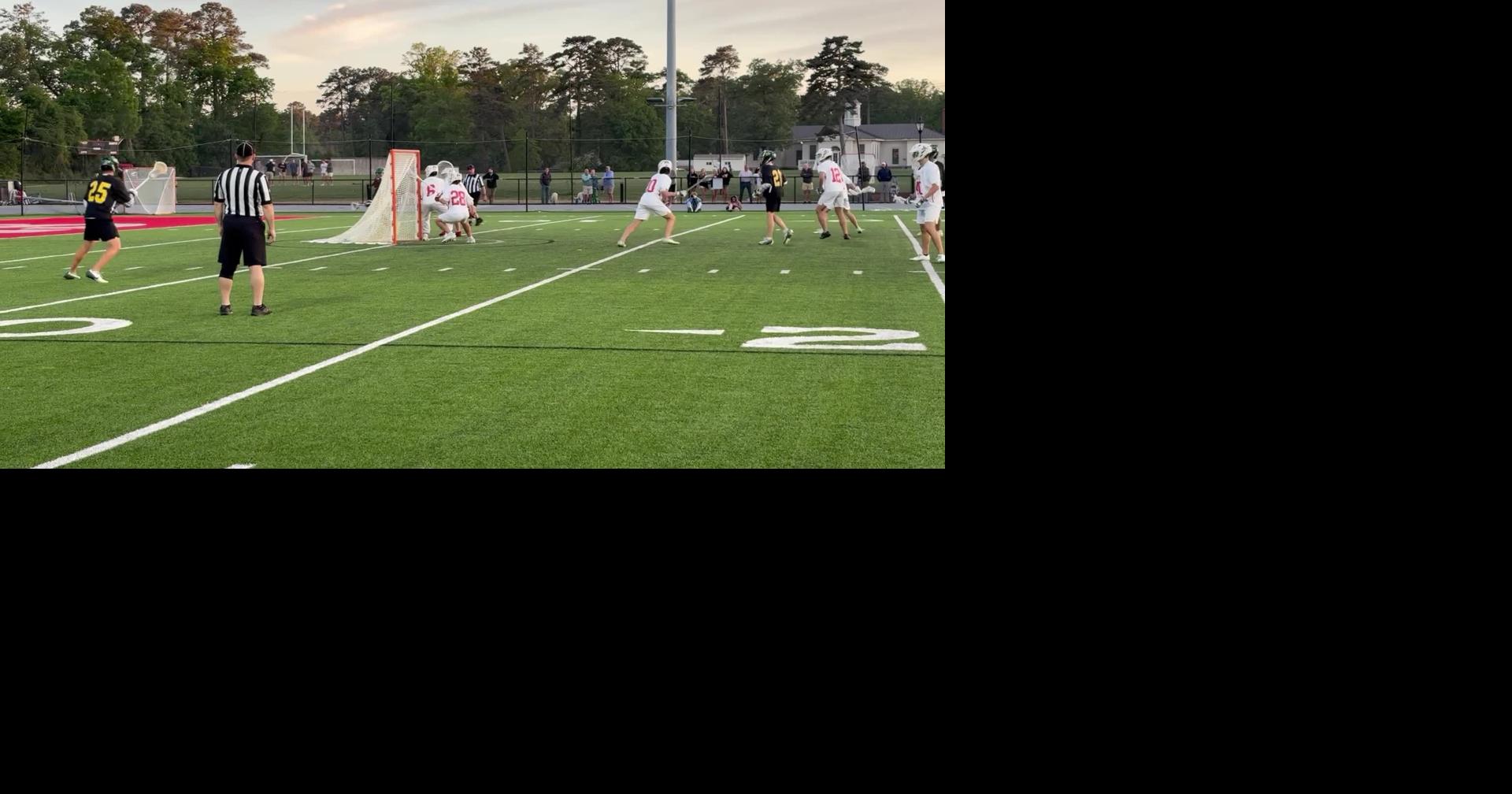 Collegiate sophomore Justin Adkins scores in the fourth quarter against St. Christopher’s