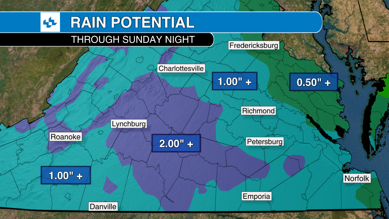 Wet Richmond weekend forecast, but big heat stays away - Vimarsana News