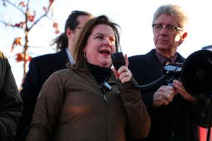 FILE PHOTO: Anti-abortion demonstrators call for abortion pill ban at protest outside HHS