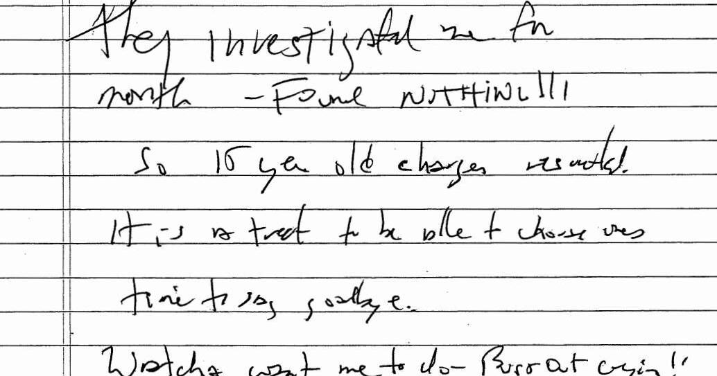 New York judge releases purported Jeffrey Epstein suicide note