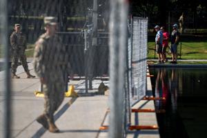 Reflecting Pool now under surveillance as Trump blames vandals for green algae