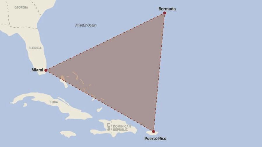 The Mystery Of The Bermuda Triangle Richmond Com Bermuda Triangle Map Of Disappearances