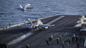 US military sais it carried 'self-defense' strikes in first since ceasefire