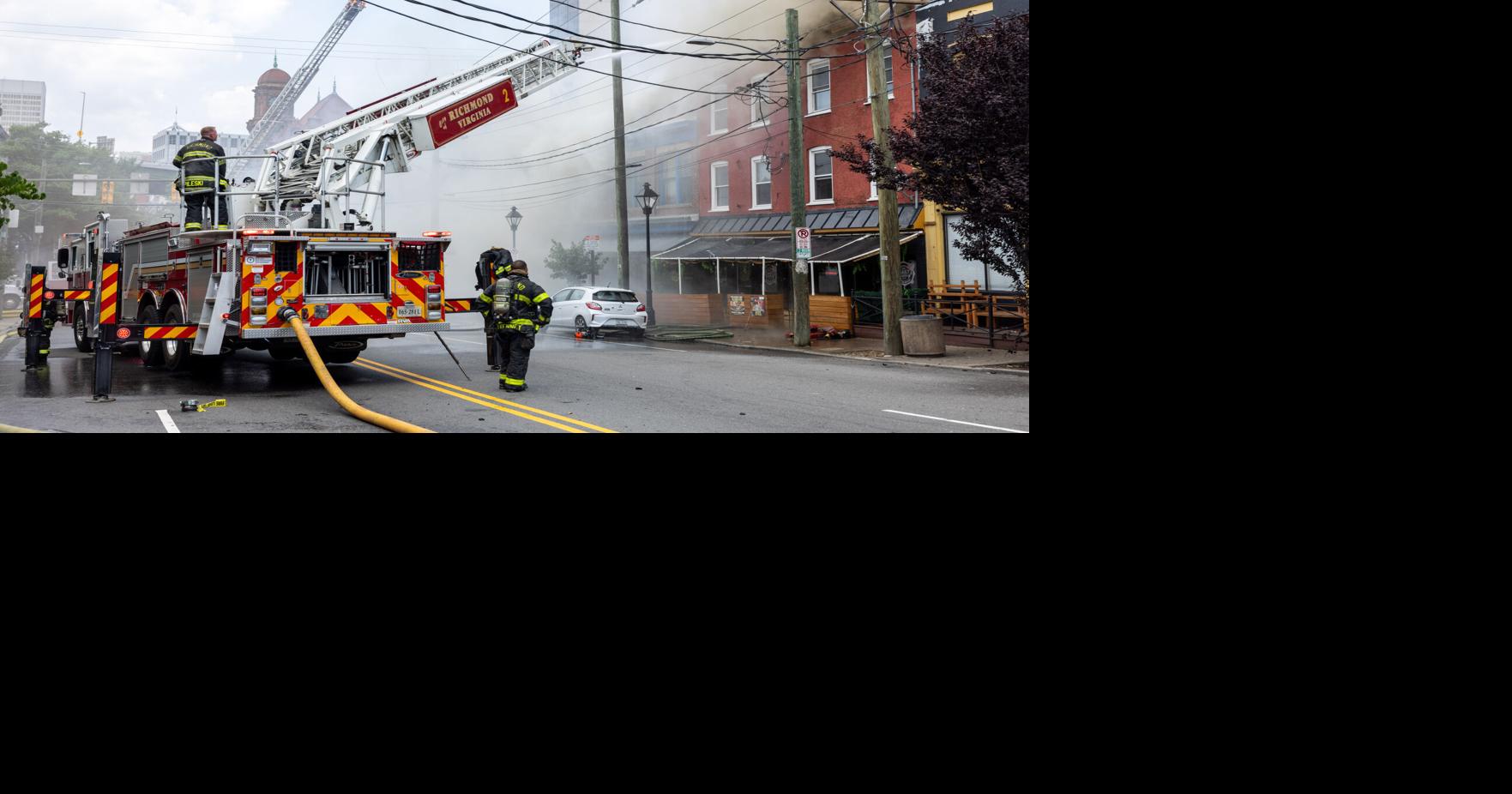 Fire in Richmond's Shockoe Bottom damages multiple buildings