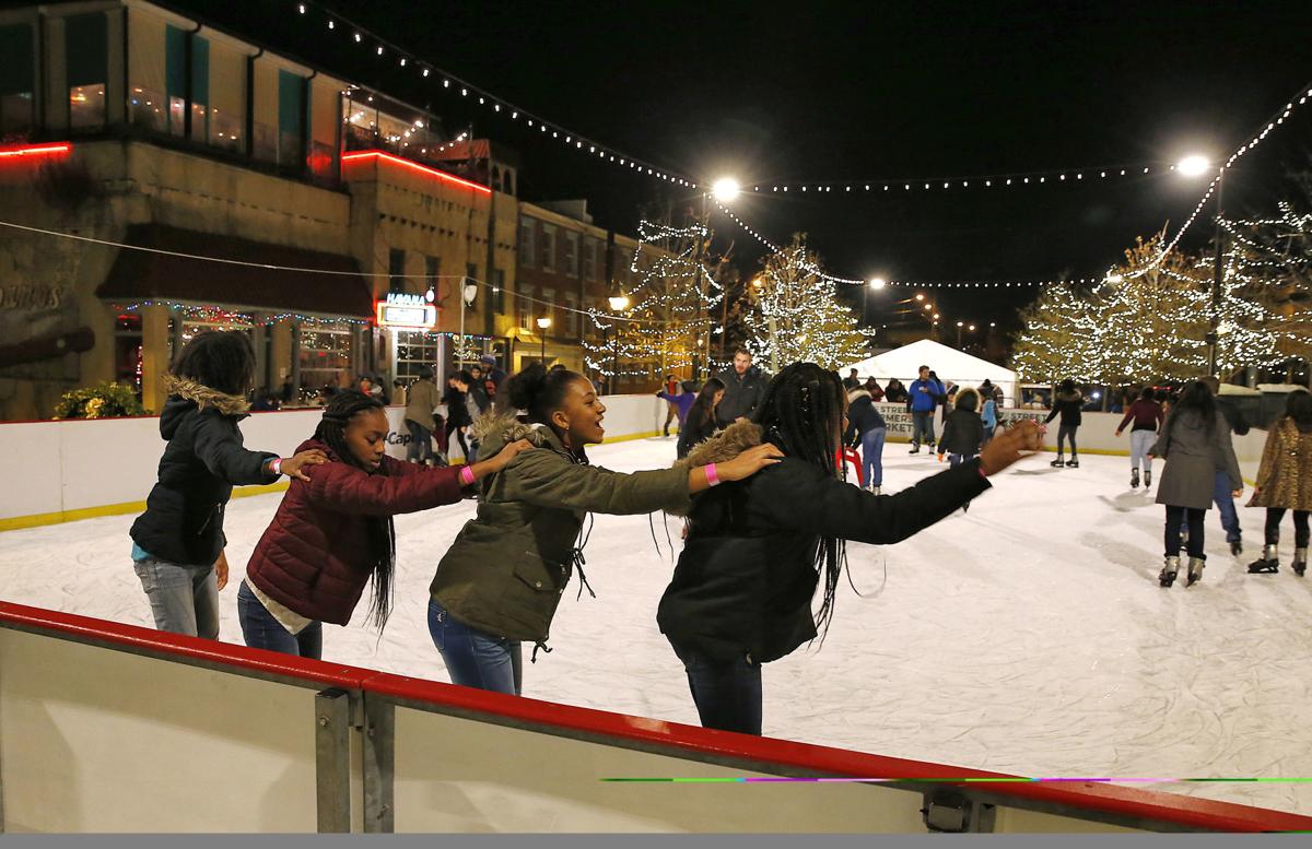 17th Street Farmers' Market now with an ice skating rink officially