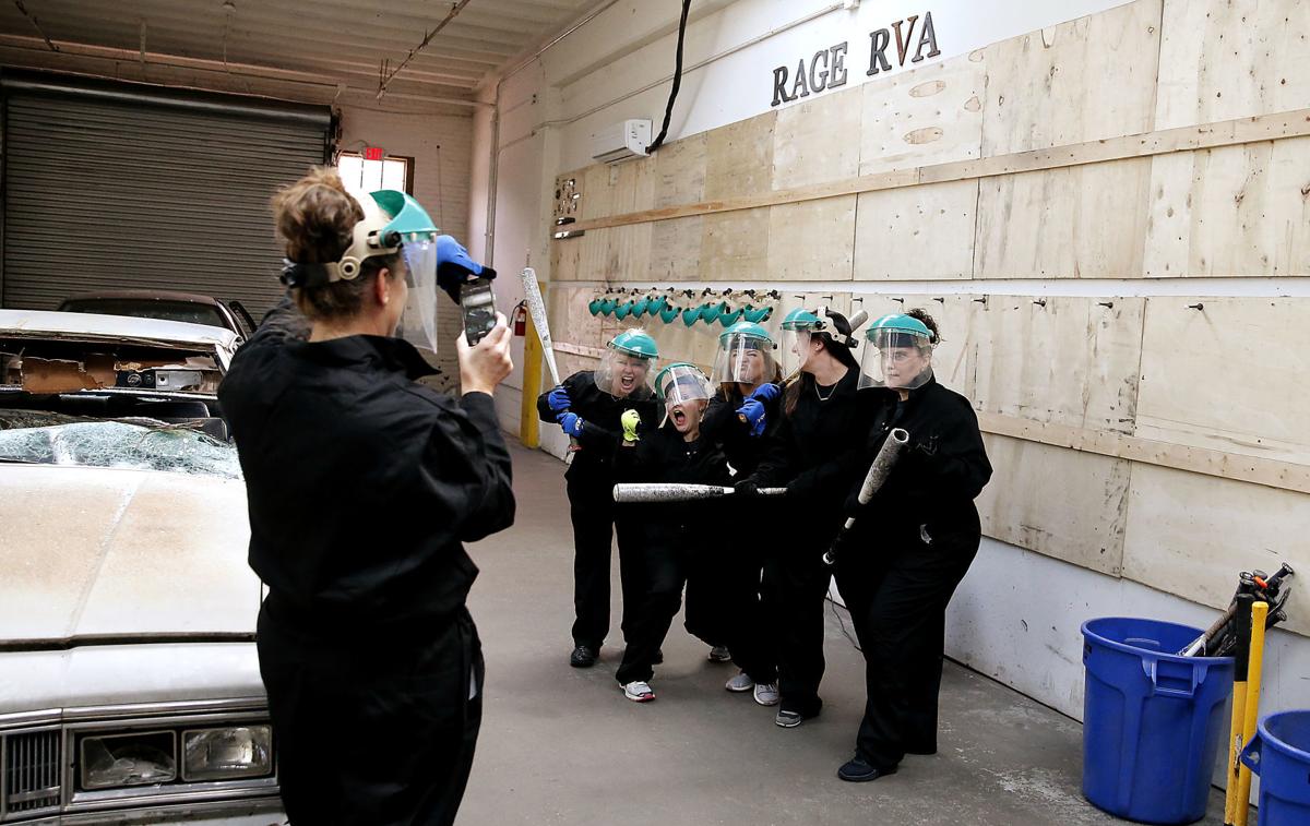 Rage RVA a place in Richmond where you can smash a car, beer bottles