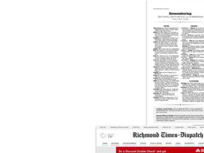 Submit An Obituary Or In Memoriam Rtd 101 Richmond Com