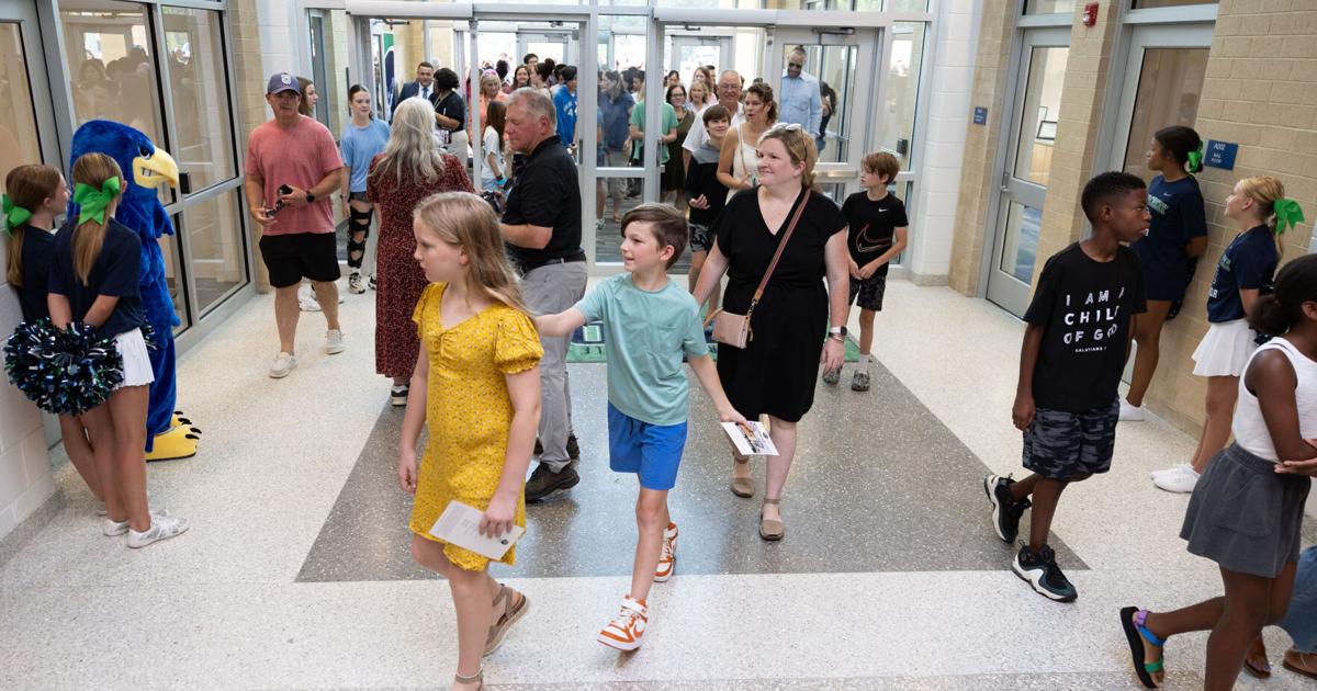 Deep Creek Middle School in Chesterfield opens its doors