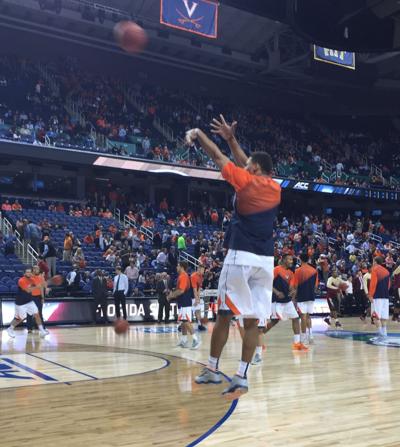 Uva S Justin Anderson Dressed Out Warming Up Prior To Acc Tourney Game Vs Fsu College Sports Richmond Com