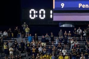 One second is added to the clock during the fourth quarter, which gave Michigan one final play against Western Michigan.